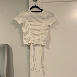White short sleeve top in size small